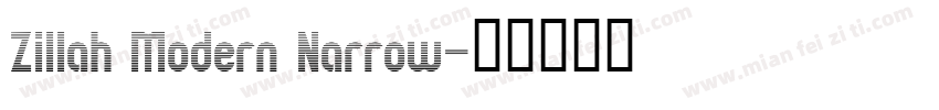Zillah Modern Narrow字体转换
